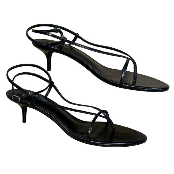 MANGO MNG Heeled Strappy Sandals Thin Strap Kitten $80 NWOB 39 - Picture 6 of 7